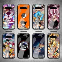 dragon ball goku phone case tempered glass for samsung s20 plus s7 s8 s9 s10 note 8 9 10 plus
