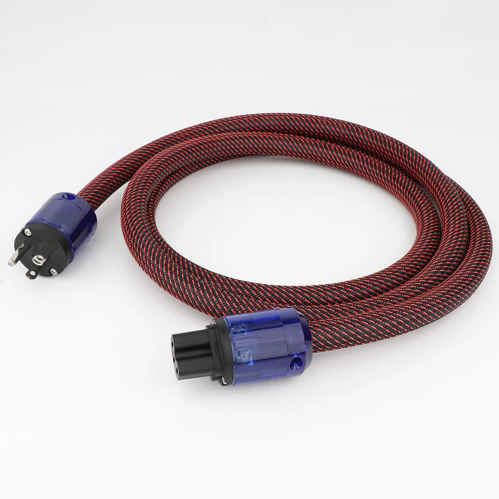 

Кабель питания (10AWG, внешний диаметр: 17 мм, проводник OFC, медное Экранирование), высококлассный сетевой шнур, сетевой шнур переменного тока с в...