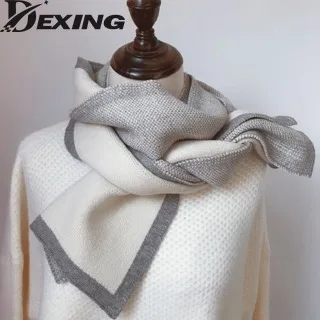 

New Autumn Winter Solid Scarf Women Girls Outdoor Fashion Thick Warm Soft Shawls Wraps Female Lady Black Knitted Long Scarf Bib