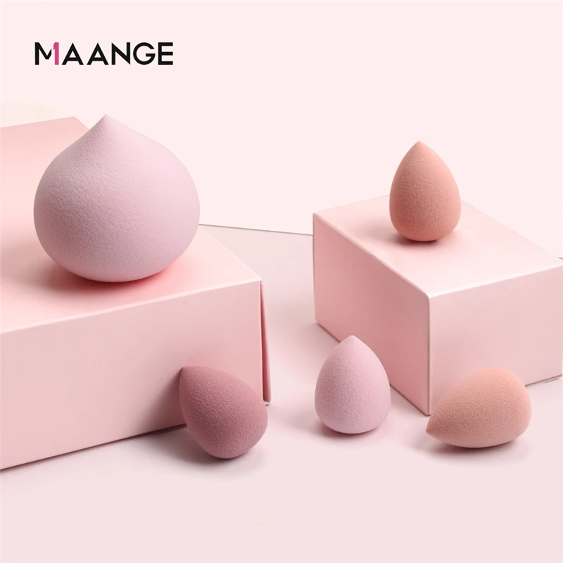 5Pcs Makeup Sponge Set Blender Tools Beauty Cosmetics Puff Face Foundation Blending for Liquid Cream and Powder New |