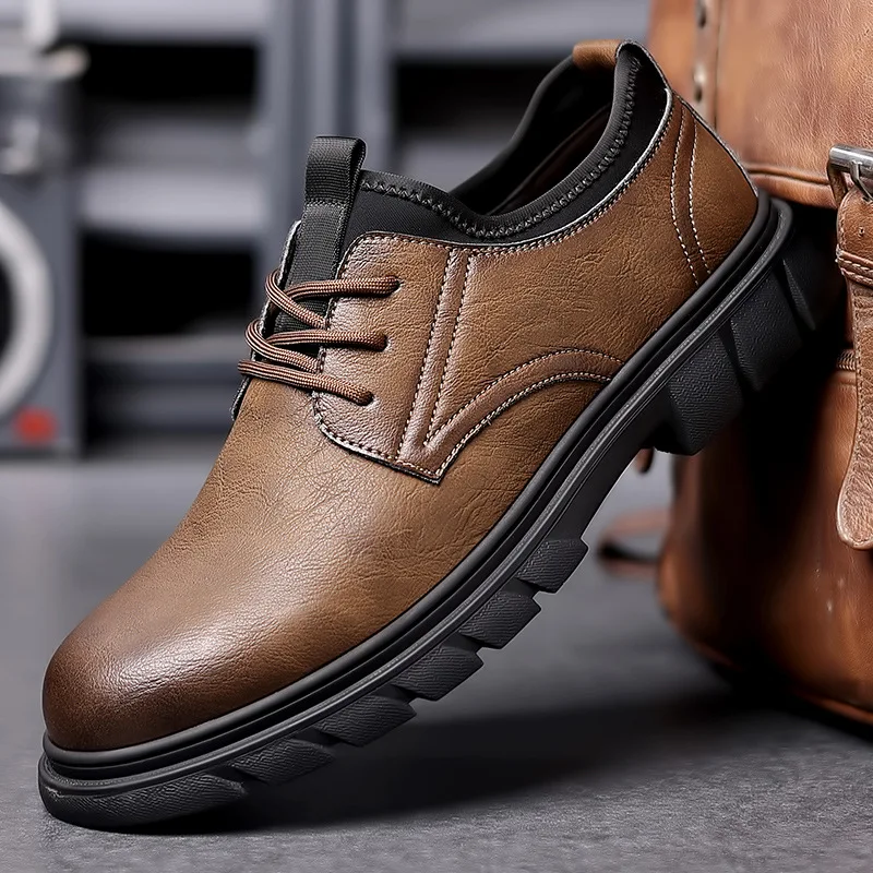 

Кроссовки мужские из натуральной кожи, уличная дышащая обувь ручной работы, повседневные прогулочные кеды