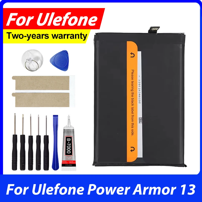 Фото Запасная батарея для мобильных телефонов Ulefone Power Armor 13, NOTE 9P, ARMOR 20WT, ARMOR X12 с инструментами для замены №1