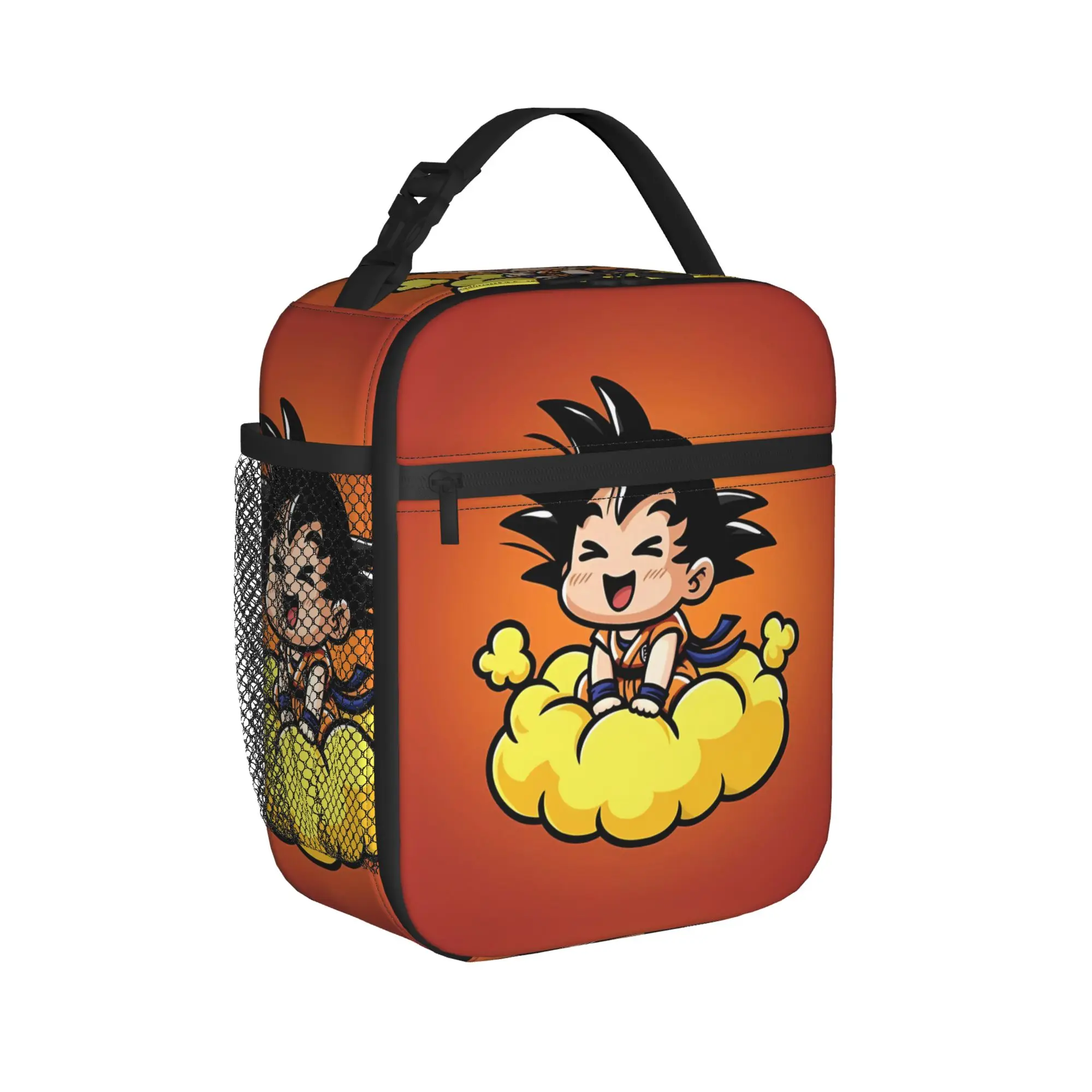 Фото Сумка для обеда Z-Family Group Dragon Ball, сумка для пикника на открытом воздухе для девочек и мальчиков, повседневная портативная сумка-холодильник с принтом на молнии №2