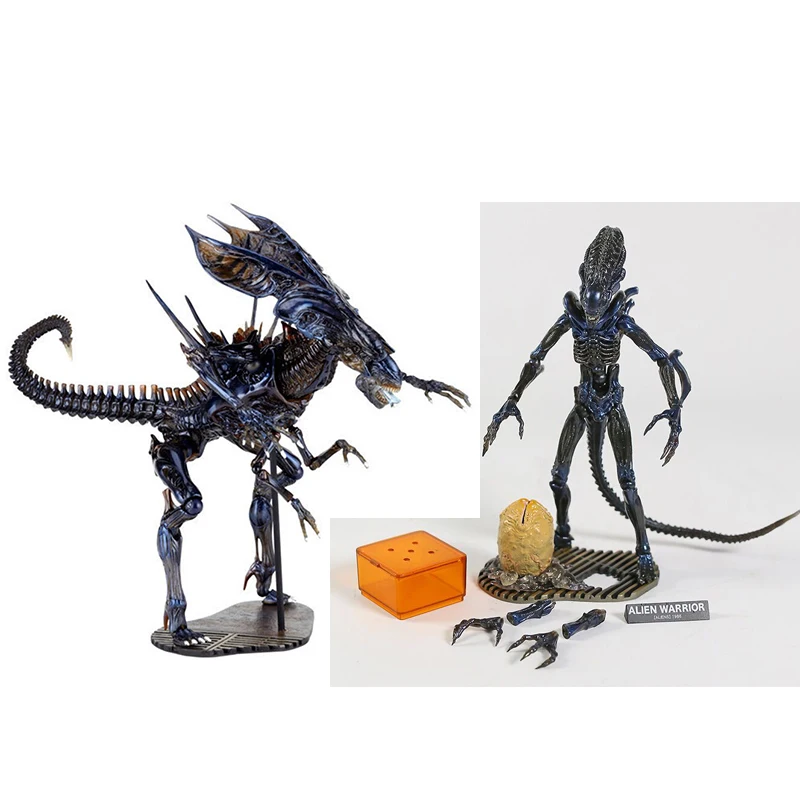 

Revoltech Sci-Fi 016 Alien Warrior 018 Aliens Queen Action Figure Model Toys Joint Moveable Doll Collection Present For Kids