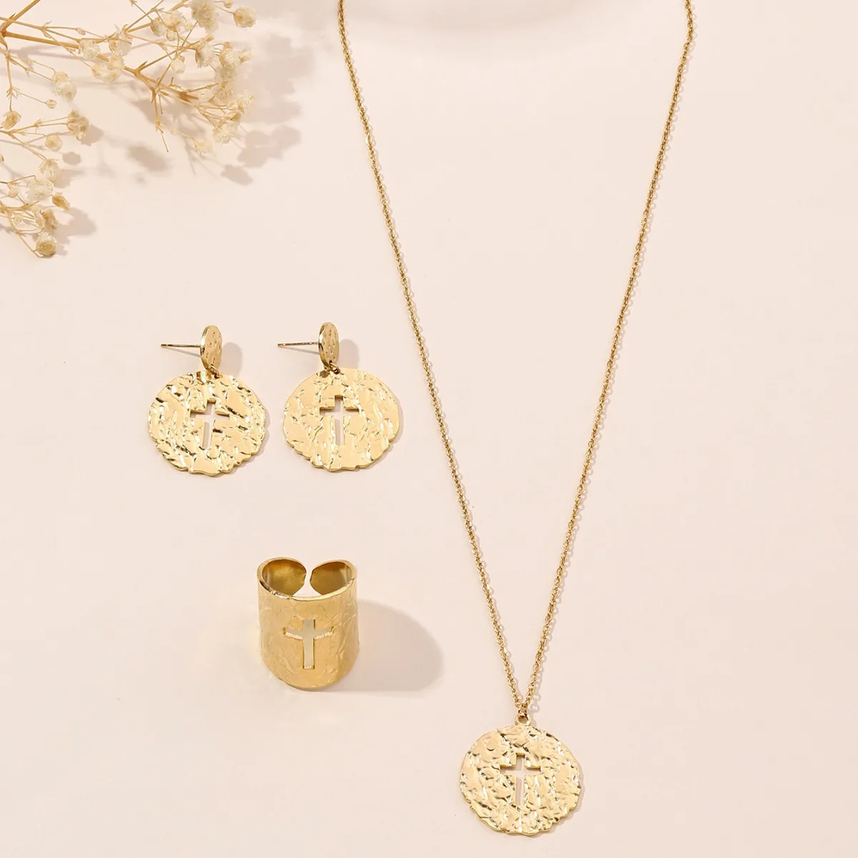 Лидер продаж позолоченное 18-каратное ожерелье в богемном стиле с крестом