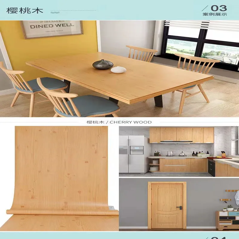 

Самоклеящаяся виниловая бумага для мебели, деревянные обои для кухни, мебели, рабочего стола, двери шкафа, водонепроницаемые наклейки, домашний декор