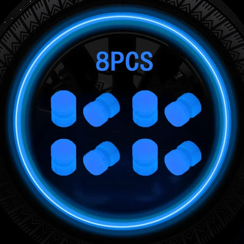

Светящиеся крышки клапана s, флуоресцентные красные светящиеся ночью, для автомобиля, мотоцикла, велосипеда, колеса, детская декоративная крышка, 20 шт