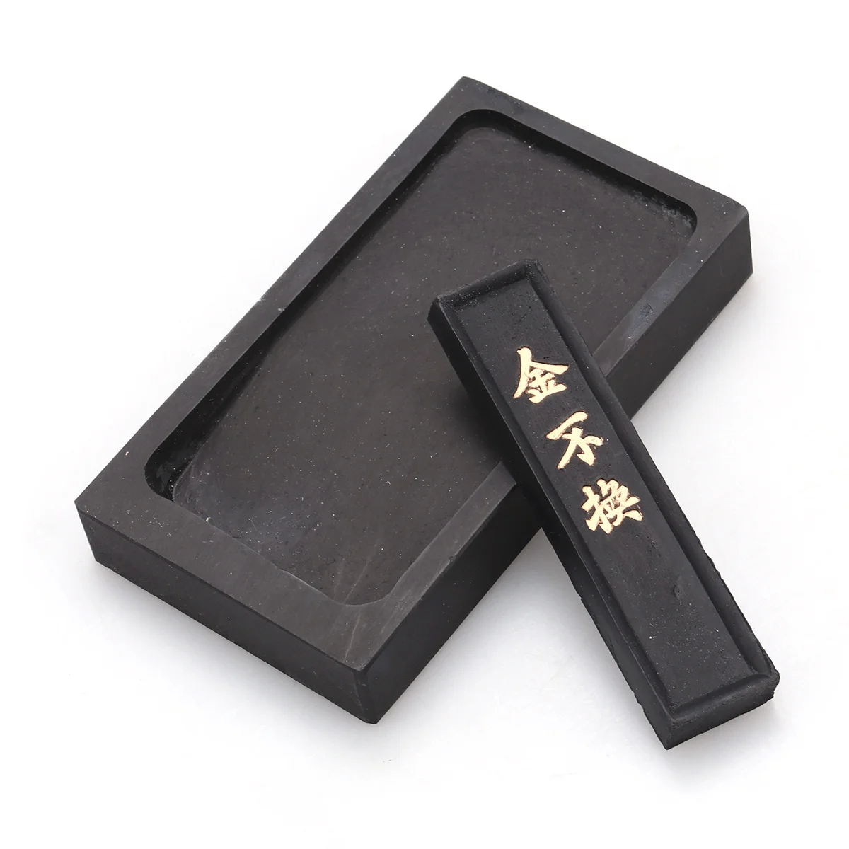 

2 Pcs Traditional Calligraphy Accessory Inkstone Chinese Bracelet Writing Brush Nurse Black Container