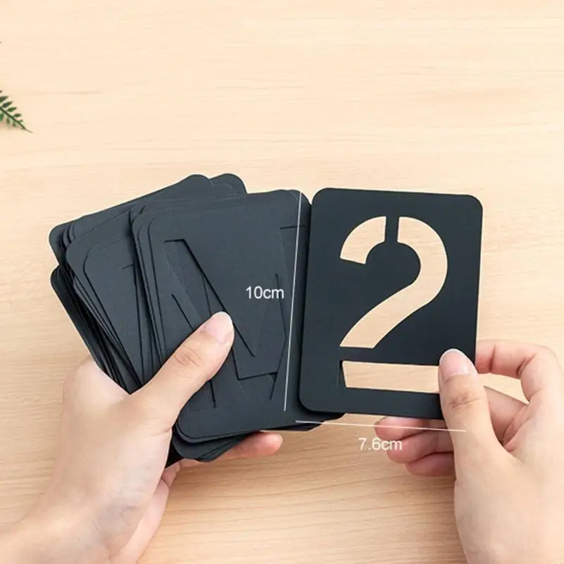 

Набор трафаретов с буквами и цифрами из ПП