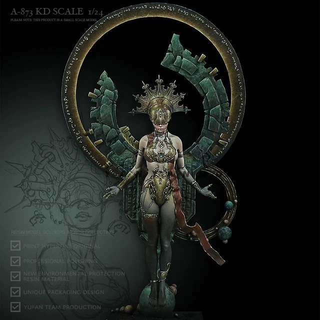 

1/24 Resin model kits figure beauty colorless and self-assembled A-873