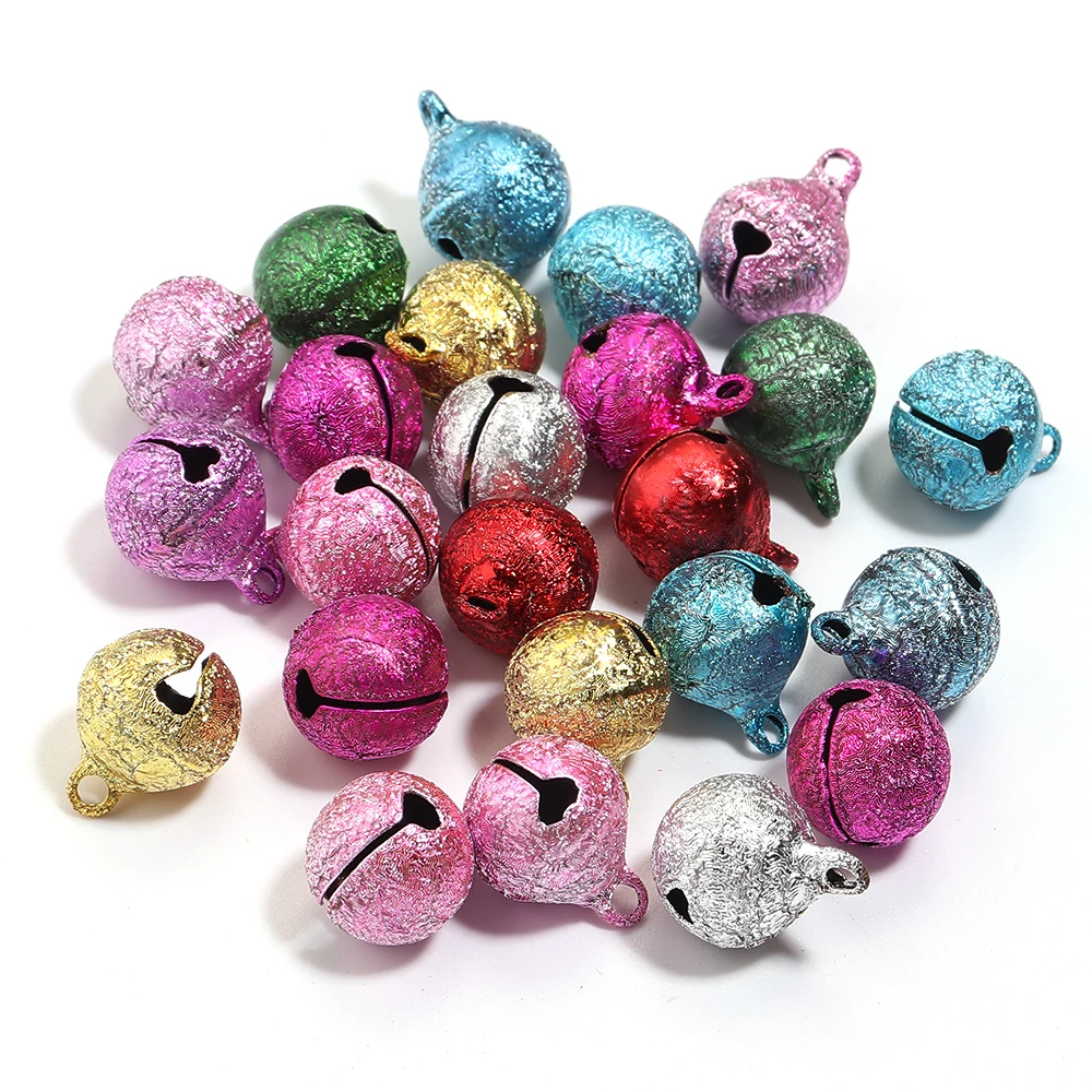 

20-50 шт. 6-14 мм железный рождественский колокольчик красочный кулон в виде джингла для DIY ремесленный материал принадлежности для изготовления украшений рождественские украшения