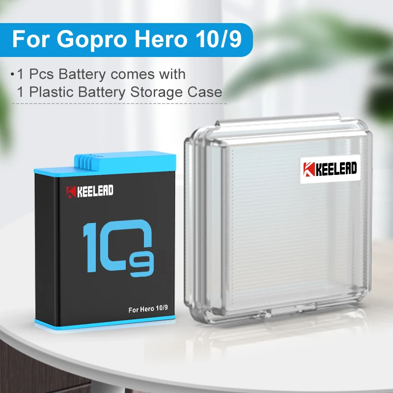 Зарядное устройство 3 в 1 для Gopro Hero 10 9 батарея 1720 мАч быстрая зарядка светильник