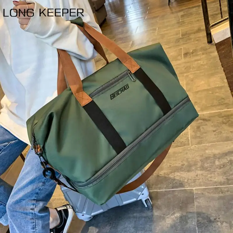 

Fashion Cross Travel Duffle Bag Women Large Capacity Storage Sports Bag Waterproof Weekend Sac Voyage Femme Female Messenger Bag