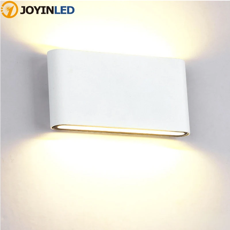 

JOYINLED Modern Design Up Down Dual-Head Indoor Outdoor Lighting Wall Lamp Contract COB 6W 12W LED Wall Light IP65 Waterproof