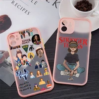 stranger things 4 tv show phone case matte transparent for iphone 11 12 13 7 8 plus mini x xs xr pro max cover
