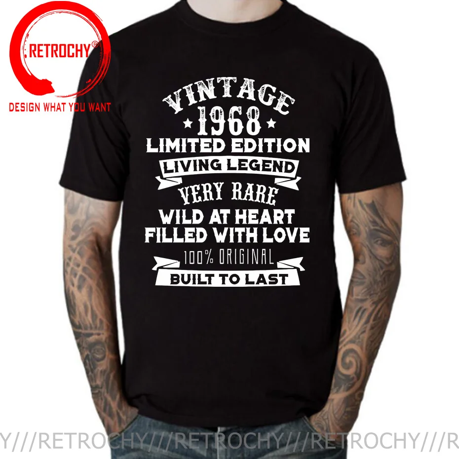 

Vintage Limited Edition 1968 Living Legend Built To Last T-shirt Made in 1968 All Original Parts T Shirt Born in 1968 Tee Shirt