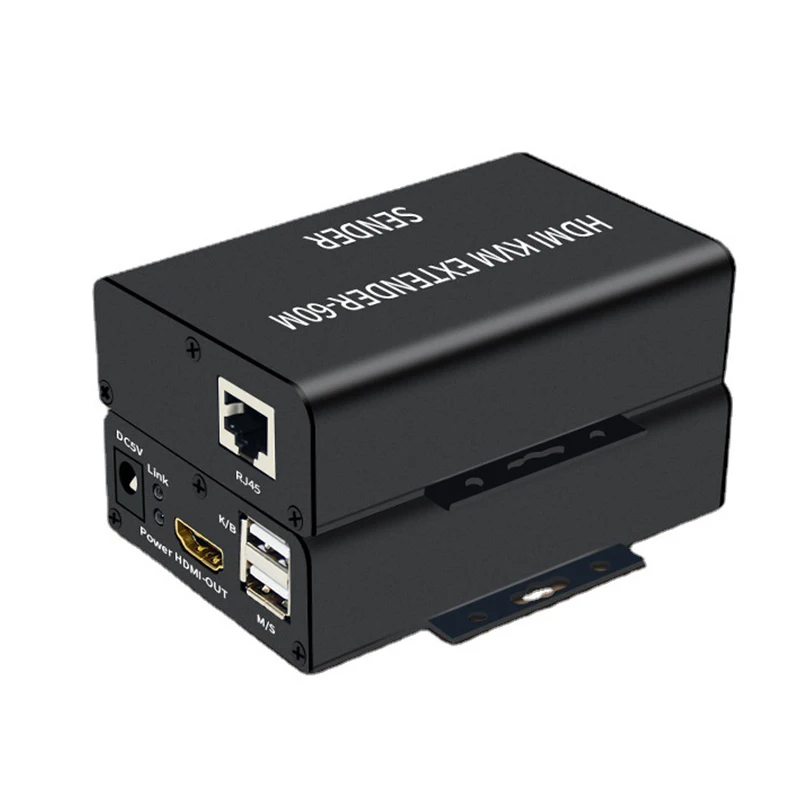 1 пара KVM-удлинитель 60 м более Cat6/5E Ethernet Lan-кабель 1080P USB KVM HDMI-совместимый видеоконвертер для PS4 HDTV монитора