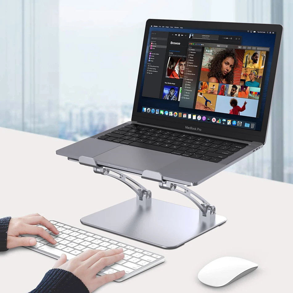 

WiWU Folding Laptop Stand Muti-angle Holder for MacBook Air Pro 13 14 15 16 17.3 Inch Portable Tablet Support Adjustable Stands