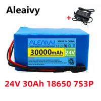 24v lithium battery 30ah 7s3p 18650 litium ion battery pack 29 4v 30000mah electric scooter moped electric boat 2a charger