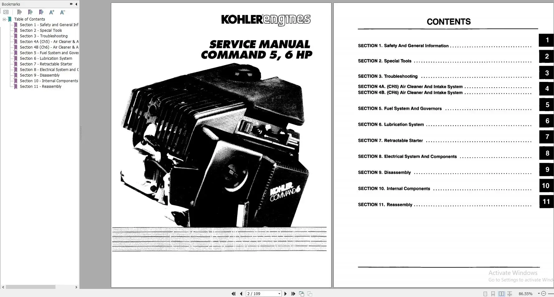 Фото AutoDVD2 Kohler Engine 1,45 ГБ PDF-операторы и руководство по техническому обслуживанию, руководство по обслуживанию №2