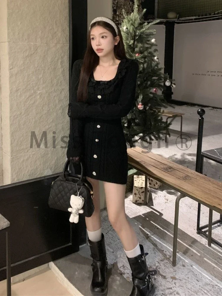 Женское кружевное мини-платье Kawaii