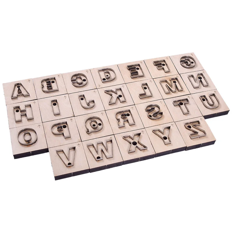 

Personality Handmade 26 Letter Leather Crafts Punching DIY Wooden Cutting Dies Mould Cutter