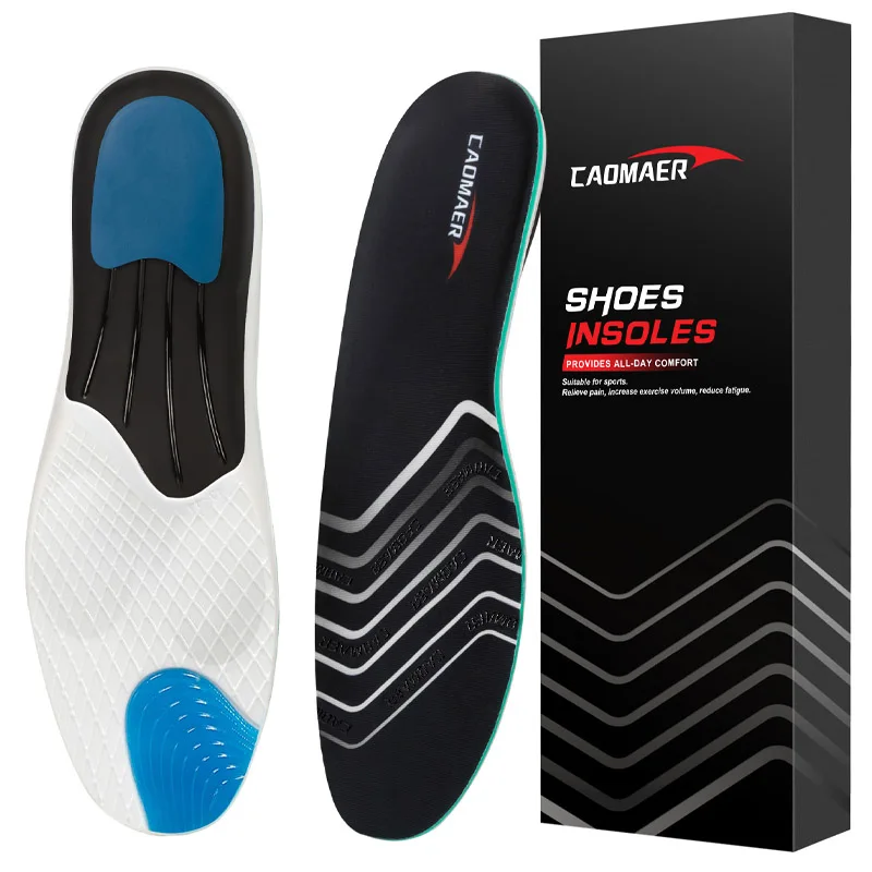 

Caomaer Sports Insoles Men Women Arch Support Basketball Running Orthotic Shoes Inserts Relieve Foot Heel Pain Plantar Fasciitis