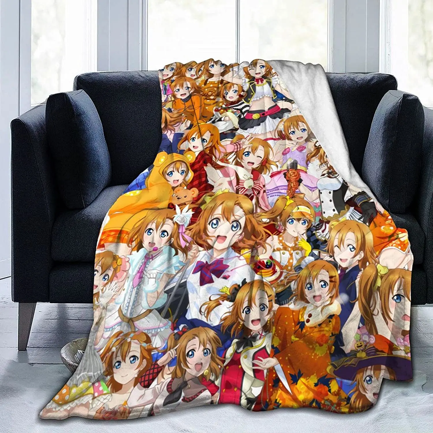 

Honoka Kousaka Fluffy Soft and Comfortable Blanket, Anime Warm Embrace of Sympathy