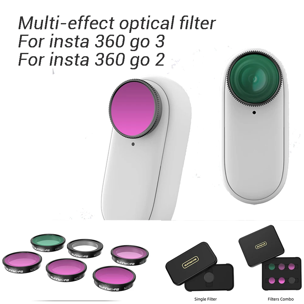 

For Insta360 GO 3 accessories Lens Filter ND CPL MCUV ND Combo Filters Set For Insta360 GO 2 Action Camera Accessories