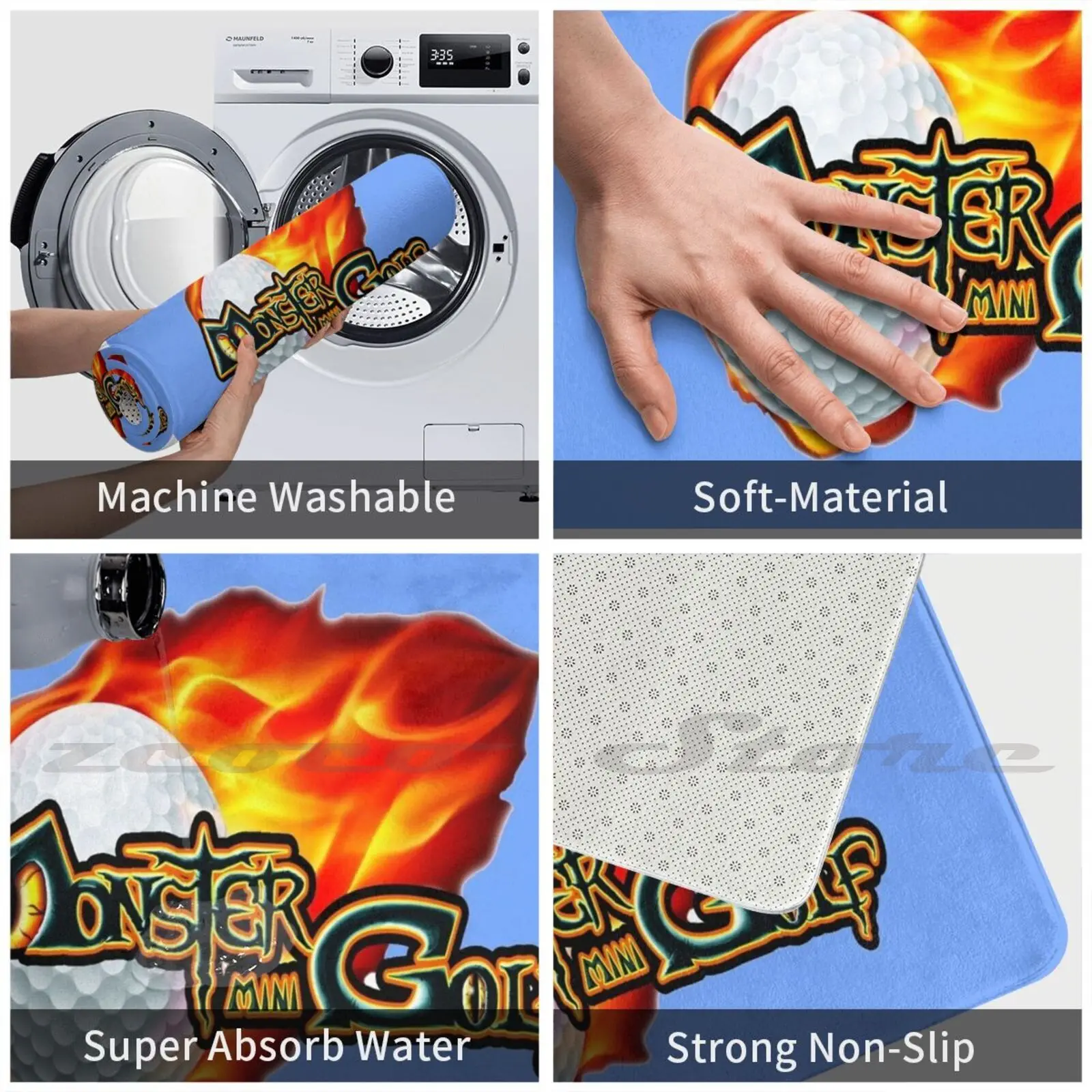 Мягкий Нескользящий Коврик Monster Mini Golf коврик подушка для мужчин и женщин цена