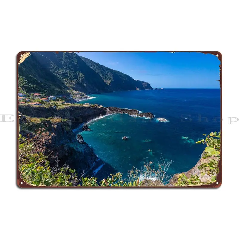 

Porto Moniz In Madeira Metal Plaque Wall Mural Vintage Home Create Garage Tin Sign Poster