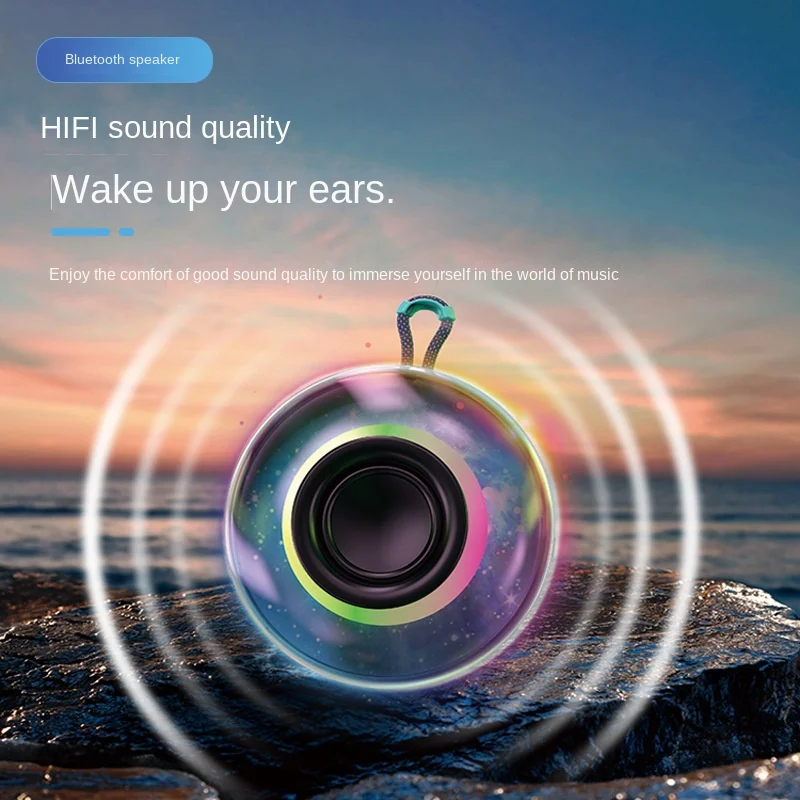 Уличная Bluetooth-аудиосистема тяжелый сабвуфер 5 Вт яркая Компактная Беспроводная