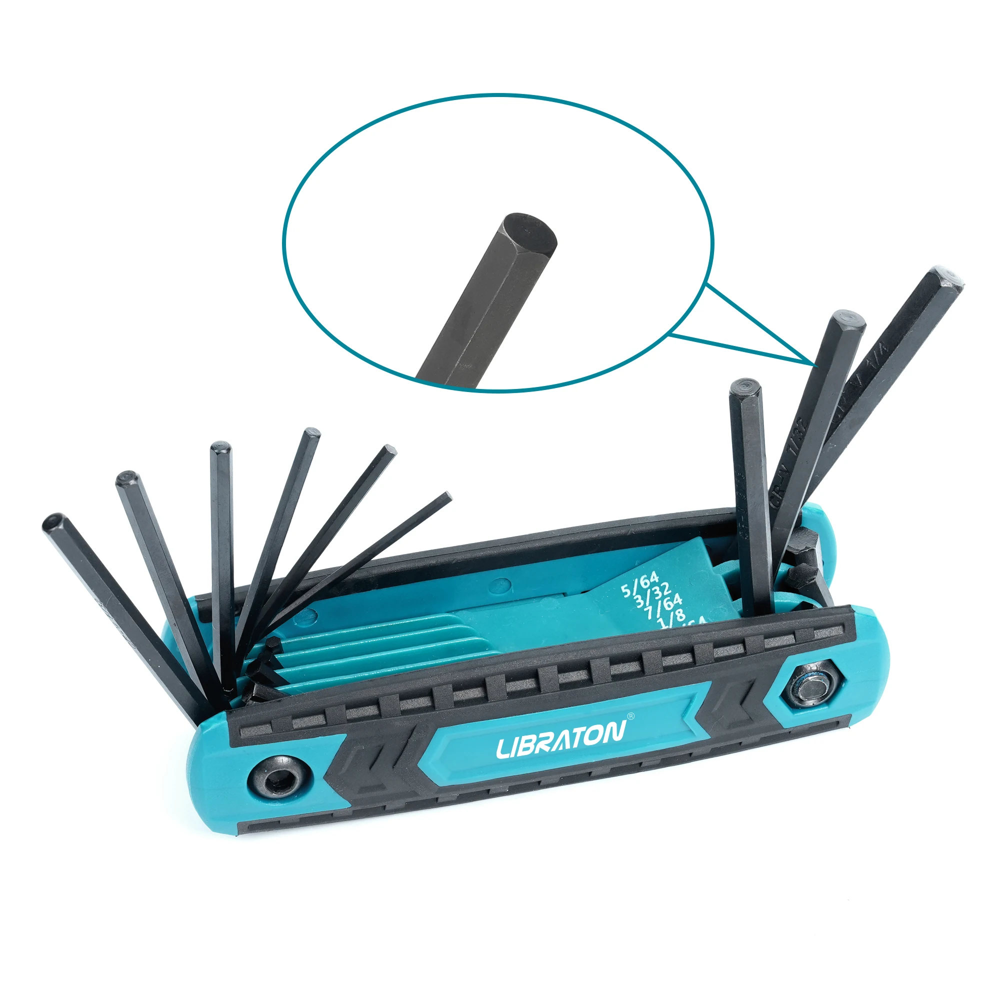 

LIBRATON 9 в 1 складной шестигранный ключ из хромованадиевой стали