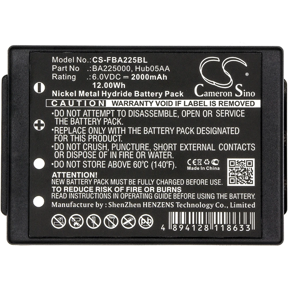 

Cameron Sino 2000mA Battery for HBC Linus 6,Radiomatic Eco,Spectrum 1,Spectrum 2,Spectrum A,Spectrum B,Technos