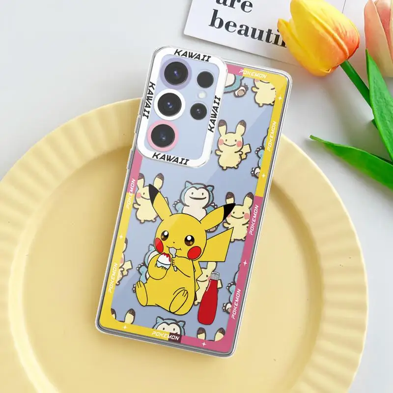 Креативный Чехол Для Телефона Ангельские Глазки Clefairy Pikachu Samsung Galaxy S Series S24 S23 S22 S21