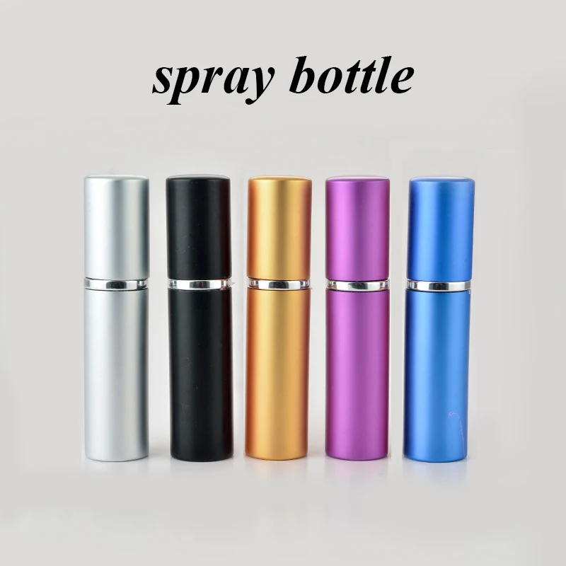 

Mini Portable Spray Bottle For Travel Aluminum Refillable Perfume Bottle With Spray&Empty Cosmetic Containers With Atomizer 5ML