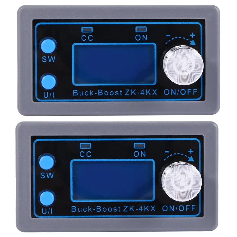 

2X ZK-4KX CNC DC DC Buck Boost Converter CC CV 0.5-30V 4A Power Module Adjustable Regulated Power Supply