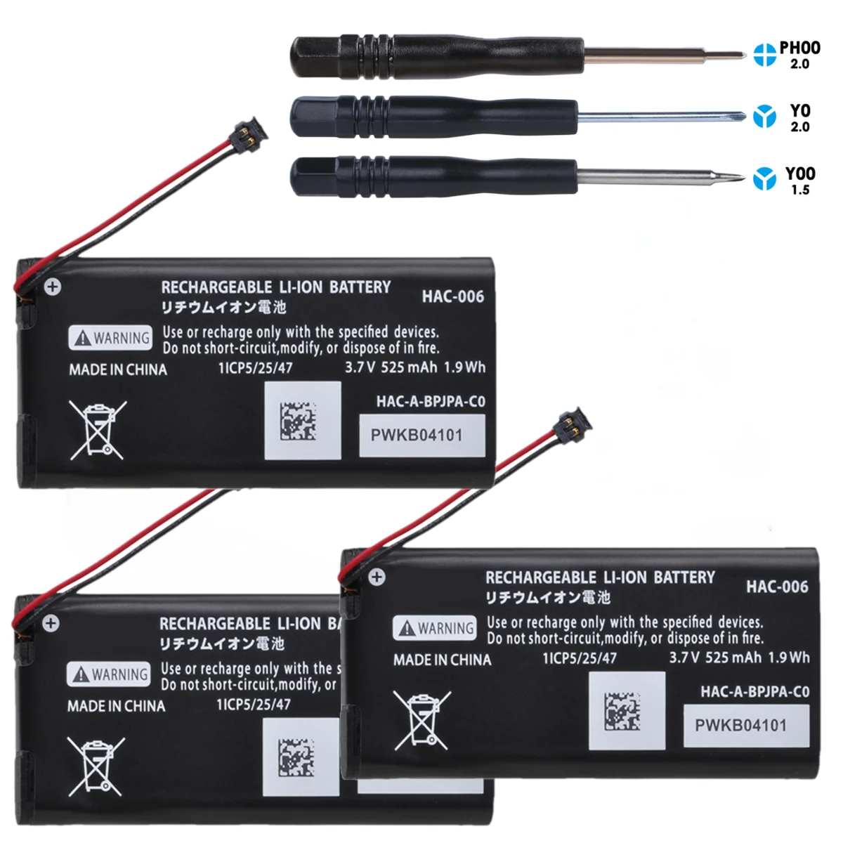 

3 шт., аккумулятор для Nintendo Switch