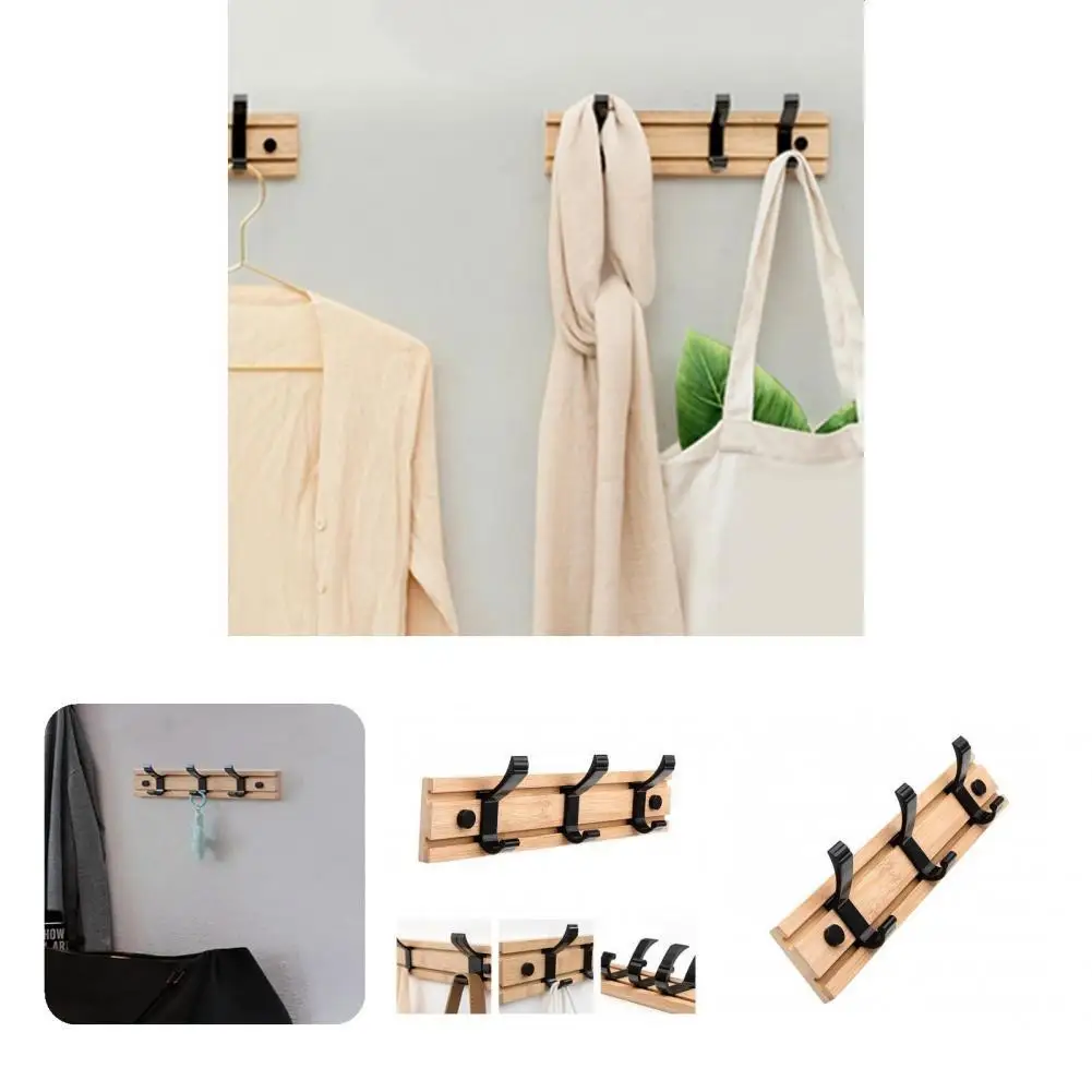 

Lightweight Useful Minimalist Design Hanger with 3 Hooks Long Lasting Key Rack Wide Application for Kitchen