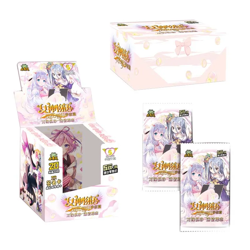 

Wholesale 4BOX Anime Beauties/Goddess Story Collection Cards Paper Anime Playing Board Games Carts Toys Kids Christmas Gift