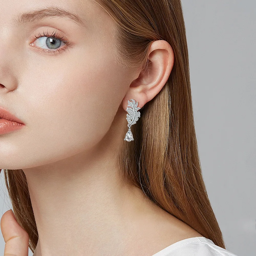 

Latest Bling Bling Bling Styles Ear Drops Fine Zircon Decorations Fashion Jewelry Fabulous Earrings for Women