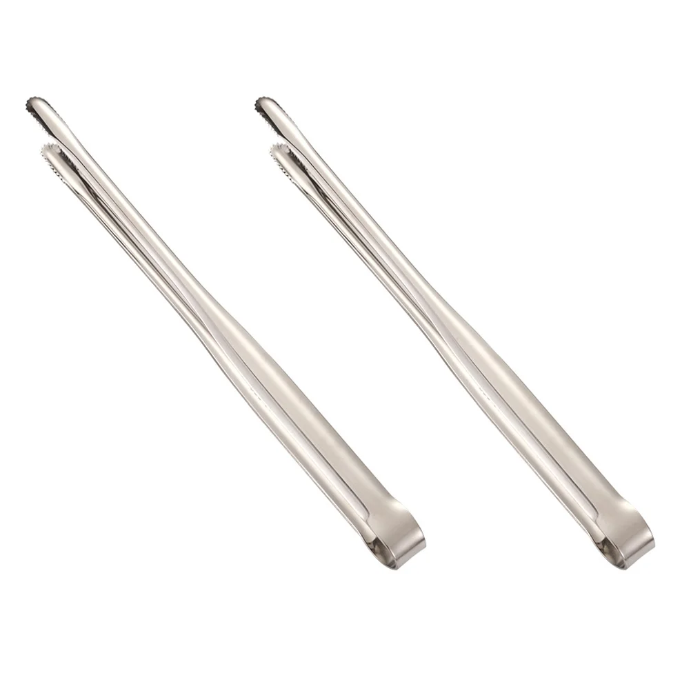 

2 Pcs Fruit Tongs Japan Snacks Barbecue Tongs Stainless Steel Grill Tongs Folder Steak Tongs Cooking Tongs Buffet Serving Tong