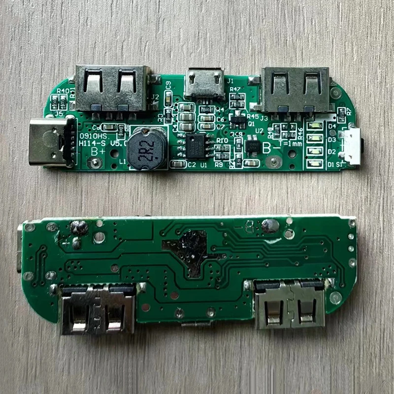5В 2.4A двойной USB Micro/Type-C Мобильный Внешний аккумулятор литиевая батарея зарядное