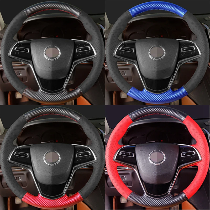 

Оригинальная оплетка рулевого колеса для Cadillac CTS 2014-2016 ATS 2013-2015, сделай сам