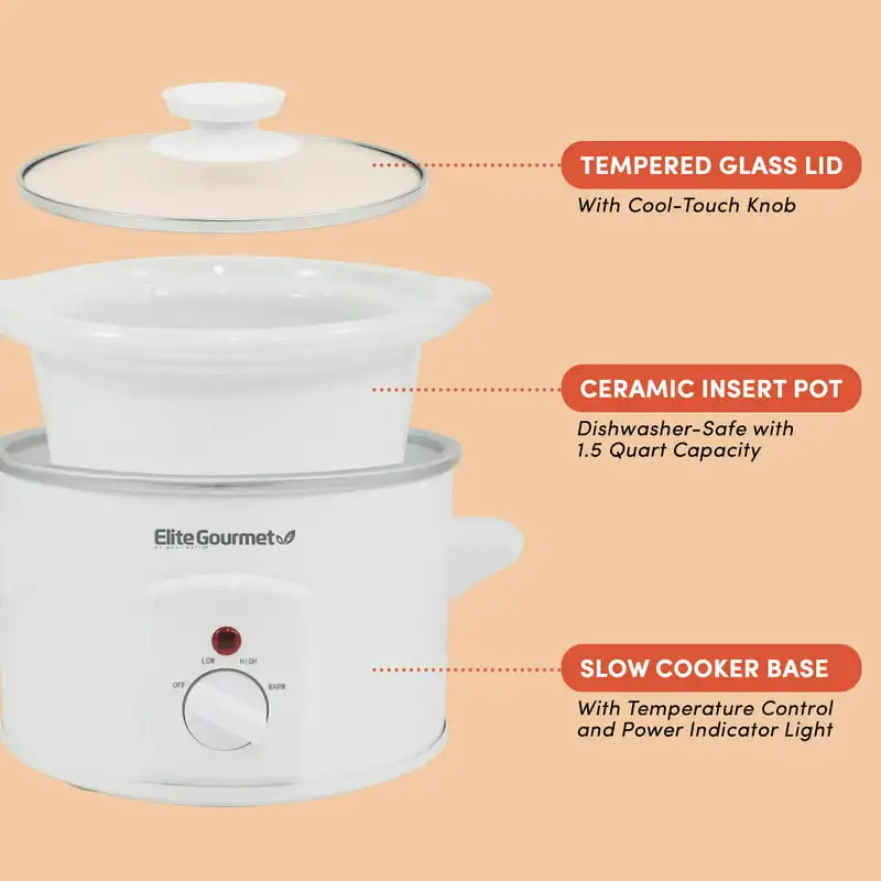 

1.5Qt. Mini Slow Cooker in Stainless Steel MST-250XW