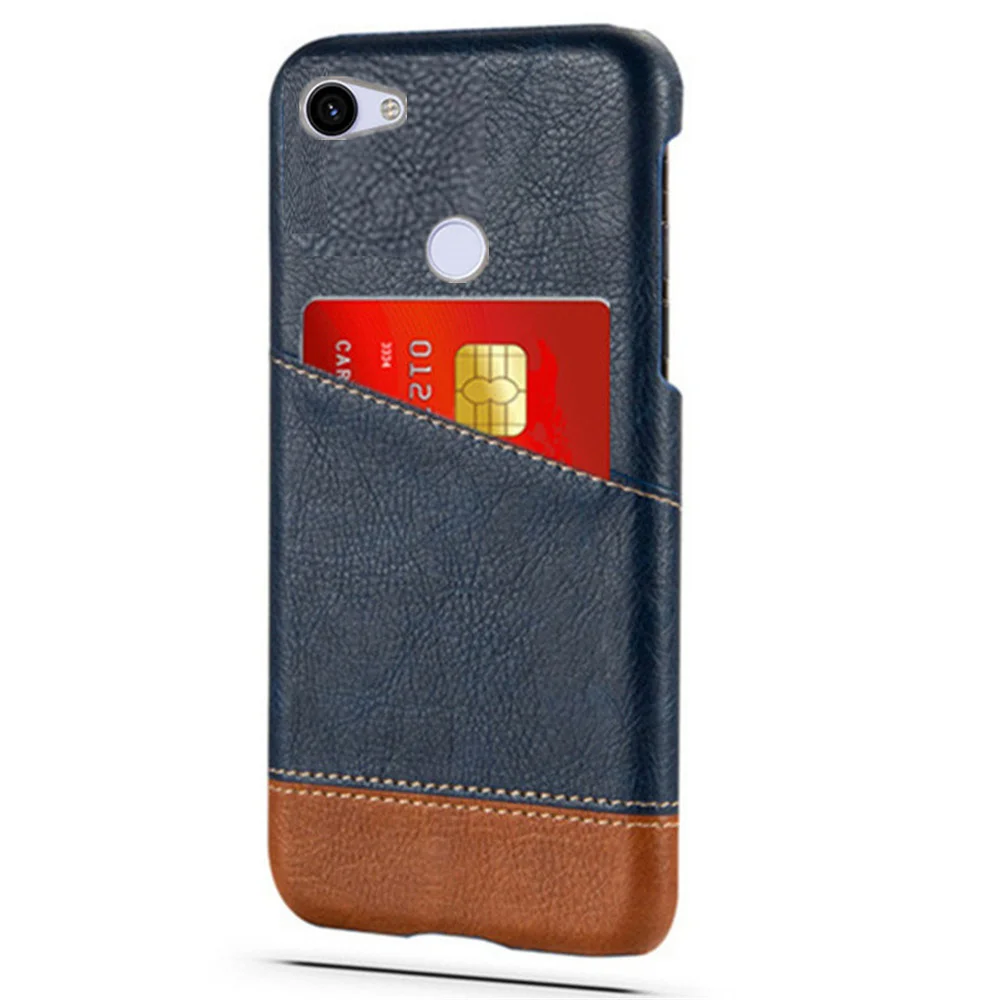

Slim Case For Google Pixel 3A 3A XL Case Card Slot Holder Mixed Splice PU Leather Cover For Google Pixel 3 3 XL 2 2 XL 4 Funda