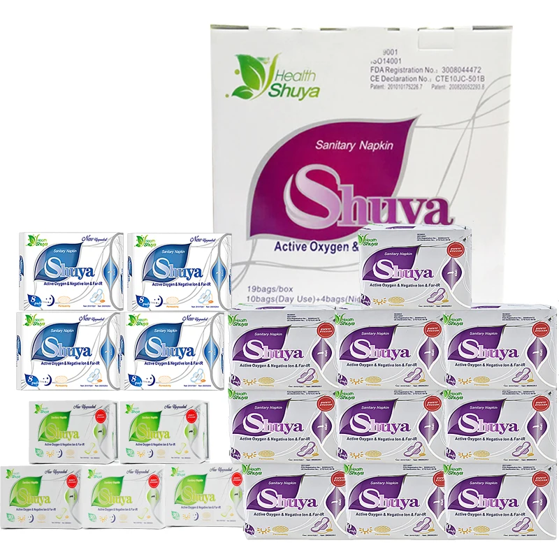 

19Packs Anion Santitary Napkin Feminine Hygiene Product For Daily Use Menstrual Pads Panty Liners for Women Sanitary Towel