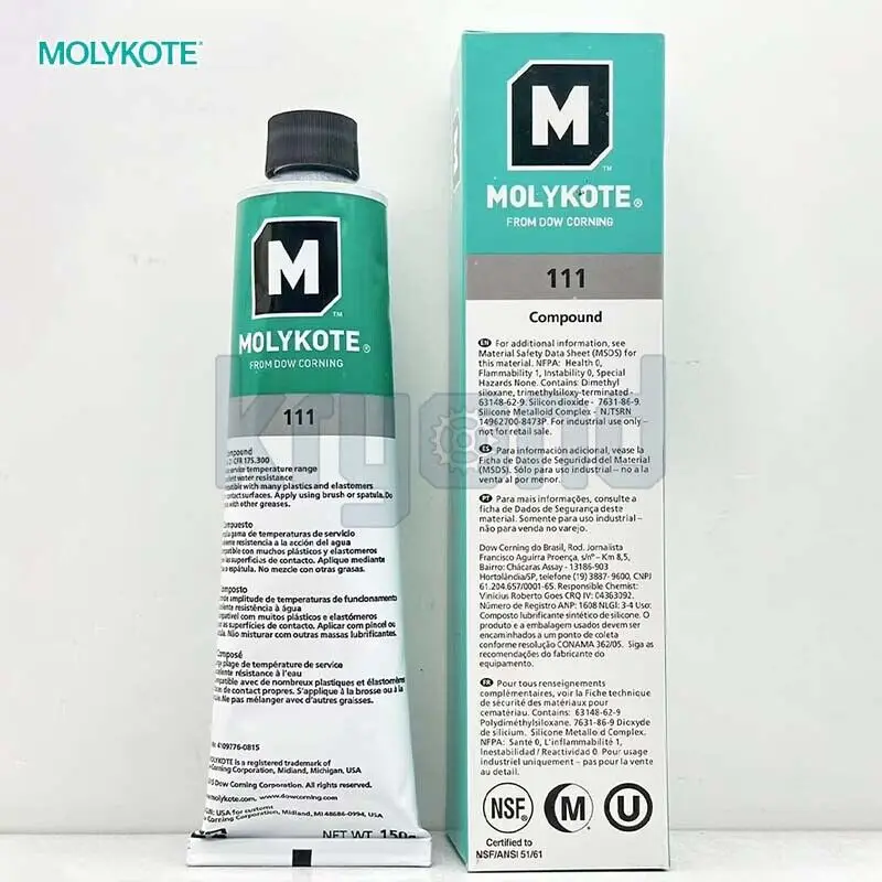 1 шт. MOLYKOTE 111 Compound 150 г смазочный герметик для клапанов Dow Corning