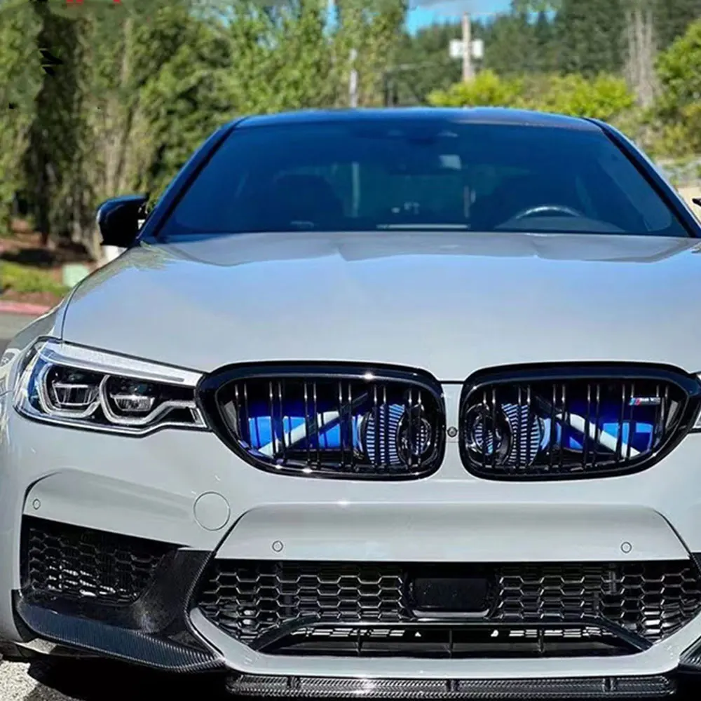 Для BMW 5 серии F90 M5 2018-2022 Передний бампер Iip и защита подбородка Спойлер Диффузор MP