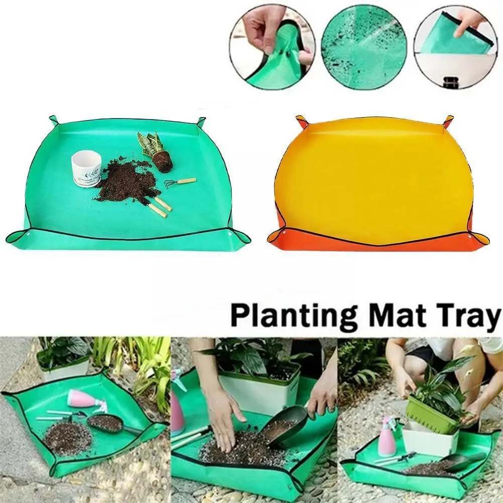 

Waterproof Indoor Gardening Soil Replacement Mat Plant Floor Potting Operation Flower Plants Mats Mats Home Soil I9T4